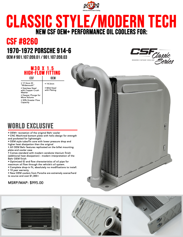 Picture of CSF Oil Coolers - 8260