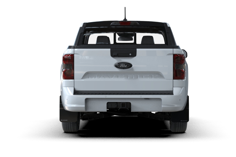 Picture of Rally Armor RAL Classic Blk Flap/Wht Logo Mud Flaps - MF145-UR-BLK-WH