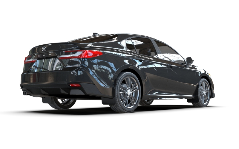Picture of Rally Armor RAL Basic Blk Flap/Blk Logo Mud Flaps - MF133-BAS-BLK