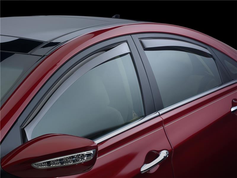 Picture of WeatherTech WT Deflector-Frnt-Drk Smk Wind Deflectors - 80766