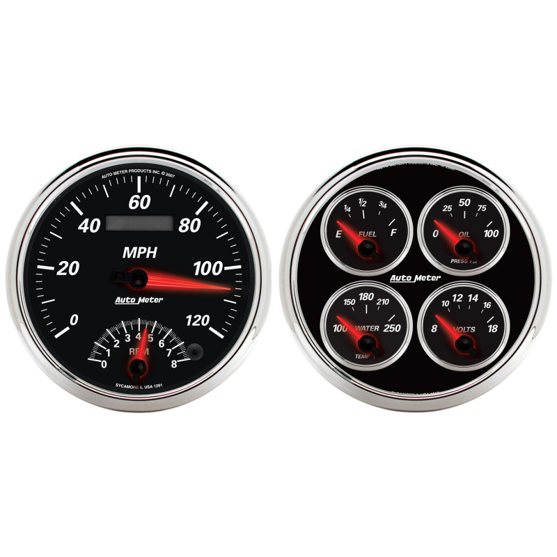 Picture of AutoMeter AM Designer Black Gauges II - 1204