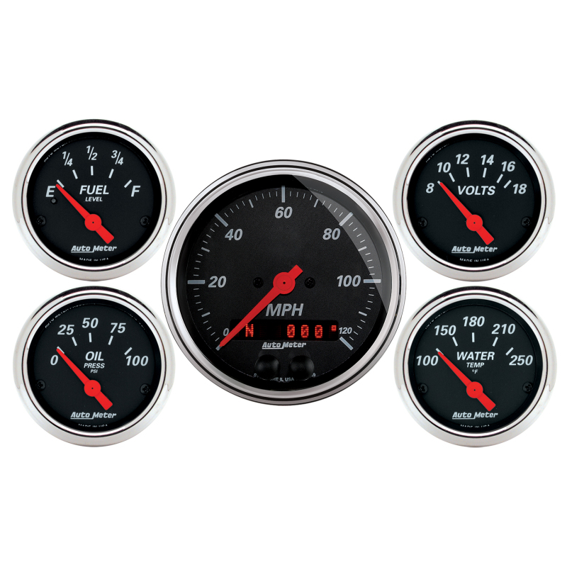 Picture of AutoMeter AM Designer Black Gauges - 1450