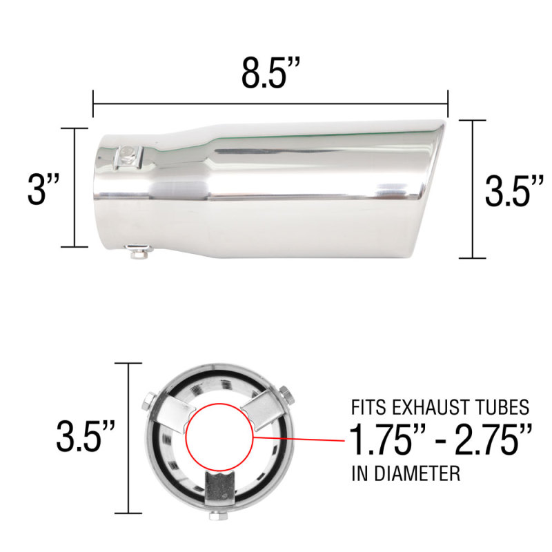 Picture of Spectre SPE Exhaust Tips - 22354