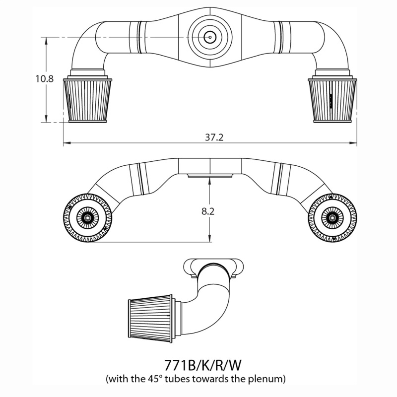 Picture of Spectre SPE Intake Plenums Intake Manifold Plenum - 771