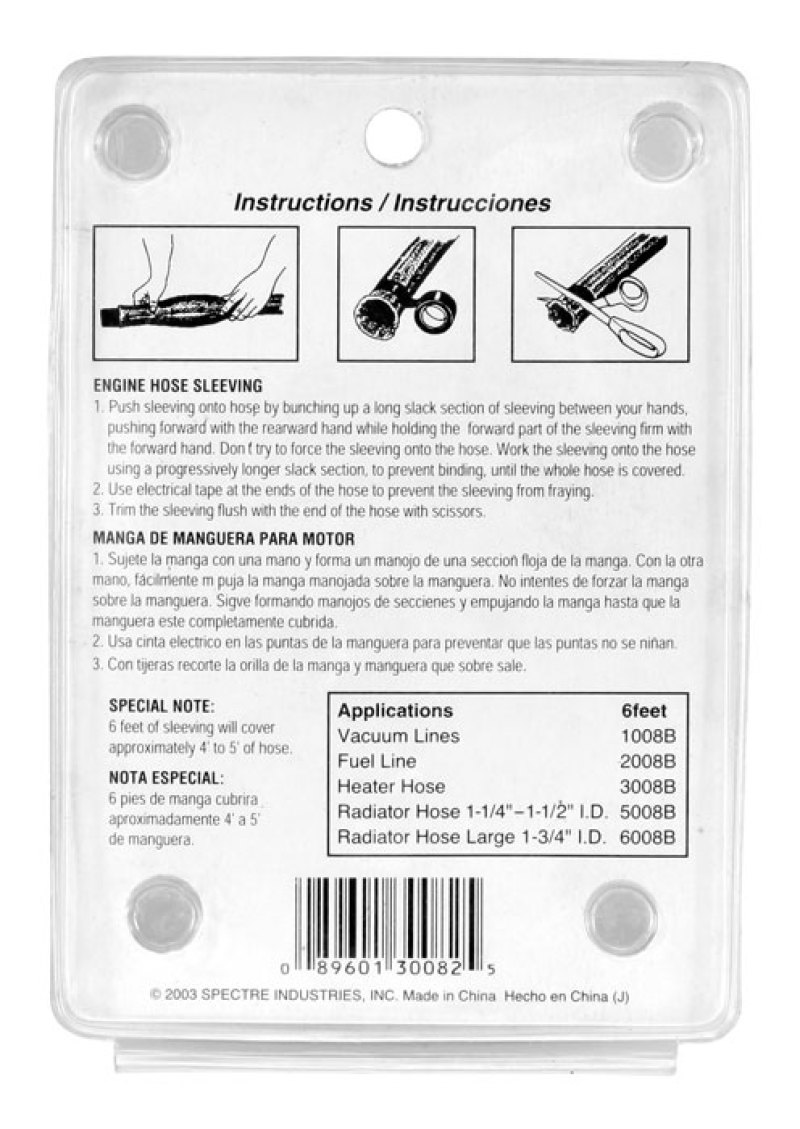 Picture of Spectre SPE Magna-Braid Sleeving Sleeves - 3008B