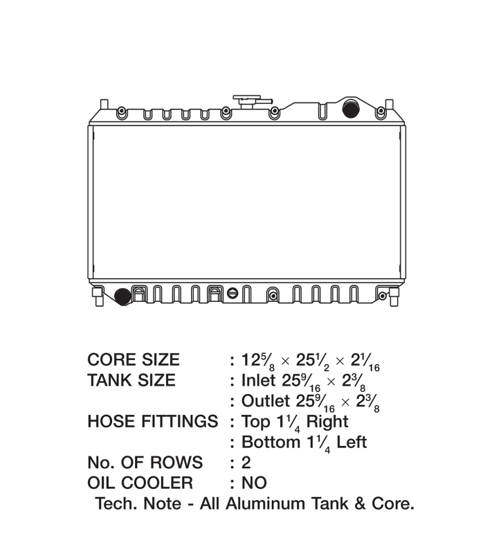 Picture of CSF Radiators-Aluminum - 2863