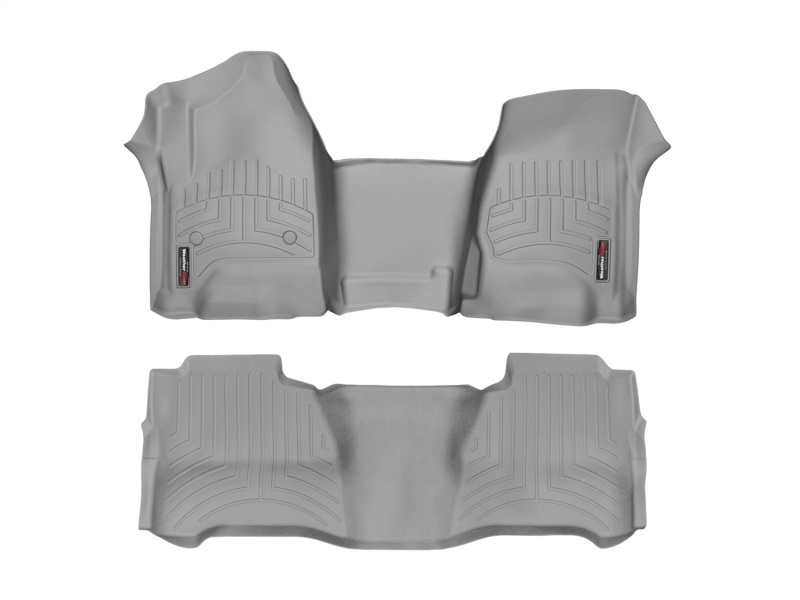 Picture of WeatherTech WT FloorLiner-Rear-Grey Floor Mats - 461110-1-2