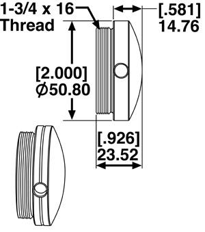 Picture of SPC Performance SPC End Mount Adapter assembly Bump Stops - 25604