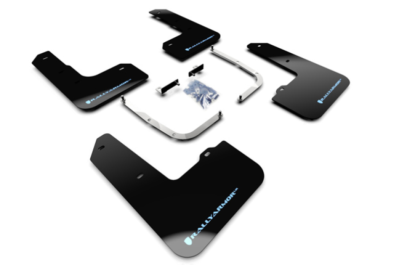 Picture of Rally Armor RAL UR Blk Flap/Blue Logo Mud Flaps - MF59-UR-BLK/PBL