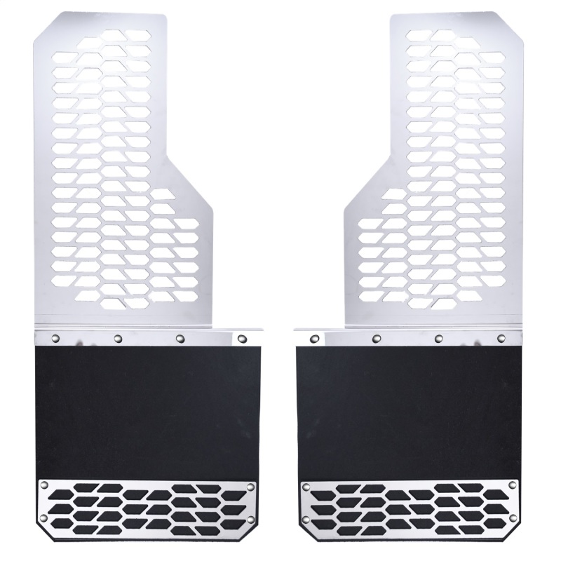 Picture of Putco PUT Mud Skins-Brushed SS Mud Flaps - 78140