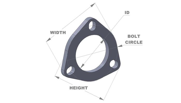 Picture of Vibrant VIB Flanges-Exhaust - 1483