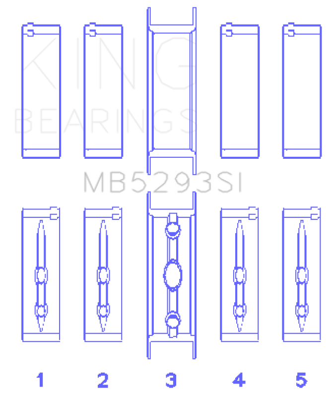 Picture of King Engine Bearings KING Main Bearings - MB5293SI