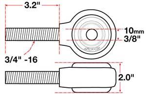 Picture of SPC Performance SPC XAXIS Rod End Ball Joint - 15731
