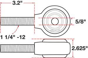 Picture of SPC Performance SPC XAXIS Rod End Ball Joint - 15738