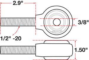 Picture of SPC Performance SPC XAXIS Rod End Ball Joint - 15745