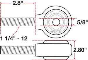 Picture of SPC Performance SPC XAXIS Rod End Ball Joint - 15749