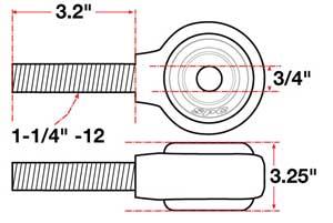 Picture of SPC Performance SPC XAXIS Rod End Ball Joint - 15750