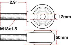 Picture of SPC Performance SPC XAXIS Rod End Ball Joint - 15774