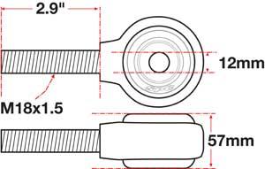 Picture of SPC Performance SPC XAXIS Rod End Ball Joint - 15783