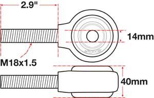 Picture of SPC Performance SPC XAXIS Rod End Ball Joint - 15787