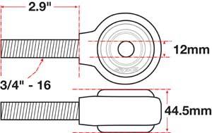 Picture of SPC Performance SPC XAXIS Rod End Ball Joint - 15793