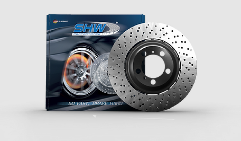 Picture of SHW Performance SHW Drilled Lightweight Rotors Brake Rotors - BFL48551