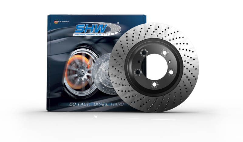 Picture of SHW Performance SHW Drilled Monobloc Rotors Brake Rotors - PFL39981