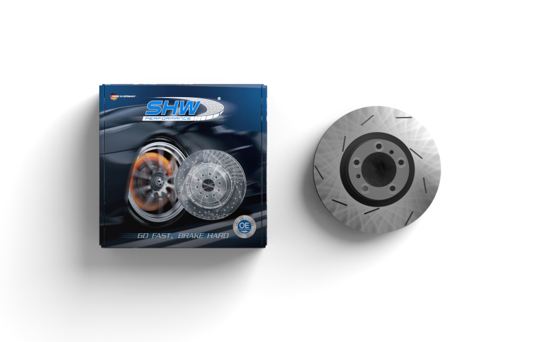 Picture of SHW Performance SHW Slotted Monobloc Rotors Brake Rotors - TRX30014