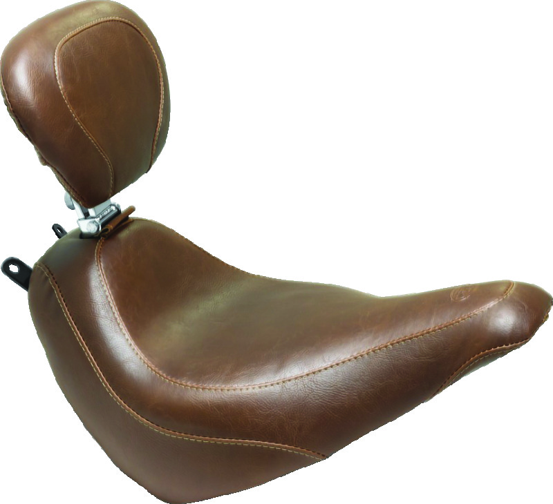 Picture of Mustang Motorcycle MMP Solo with Driver Backrest Original Solo Motorcycle Seats - 83001