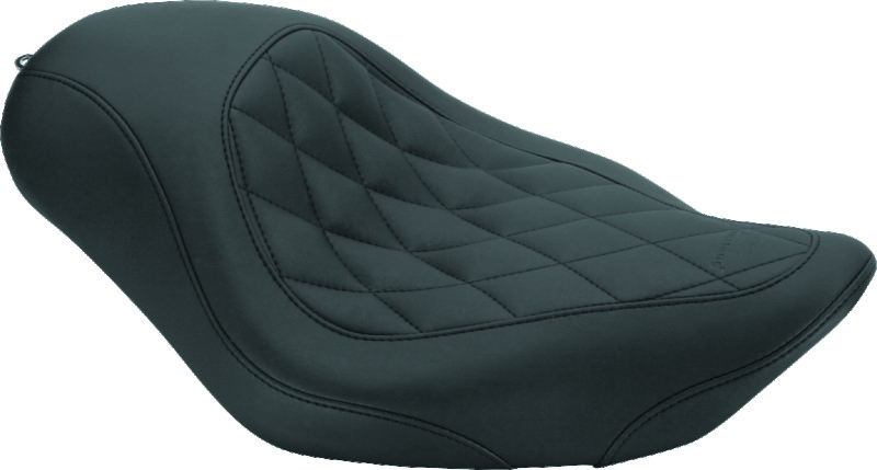 Picture of Mustang Motorcycle MMP 2 Piece Seat with Driver Backrest Original Two-Piece Motorcycle Seats - 79271