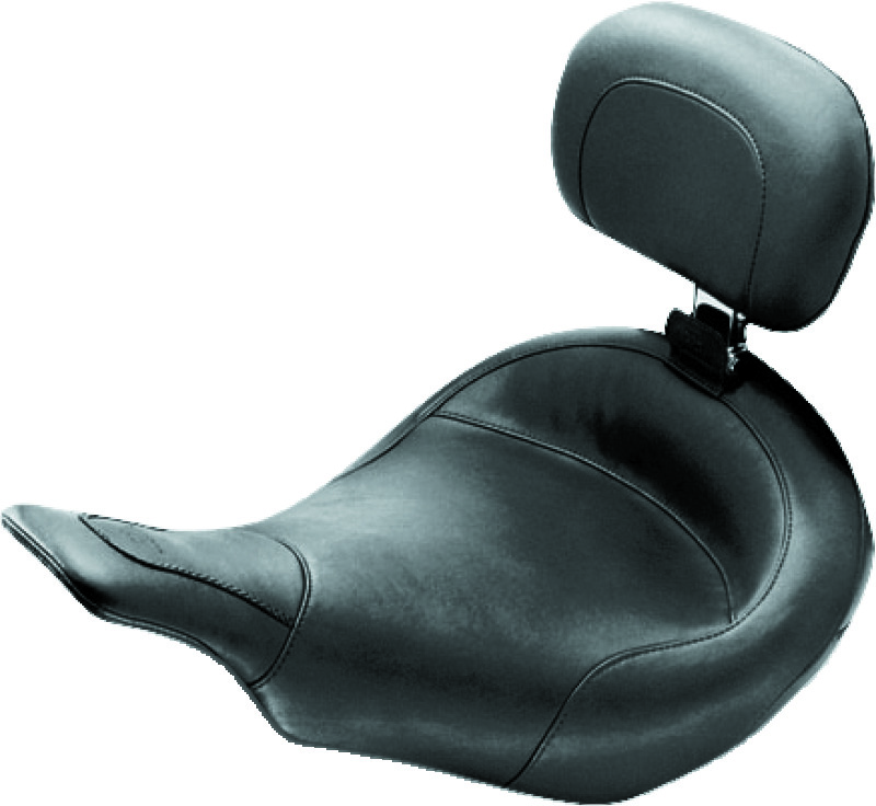 Picture of Mustang Motorcycle MMP Solo with Driver Backrest Original Solo Motorcycle Seats - 79127