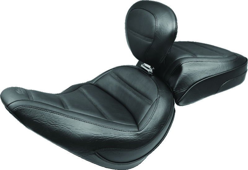 Picture of Mustang Motorcycle MMP Solo with Driver Backrest Original Solo Motorcycle Seats - 79028