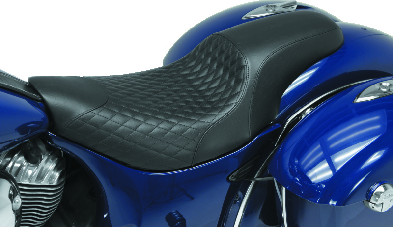 Picture of Mustang Motorcycle MMP 1 Piece Diamond One-Piece Motorcycle Seats - 76308