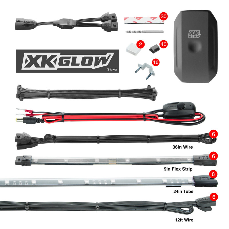 Picture of XKGLOW XKG LED Light Kit Light Accessories and Wiring - KS-Car-Advance-DM