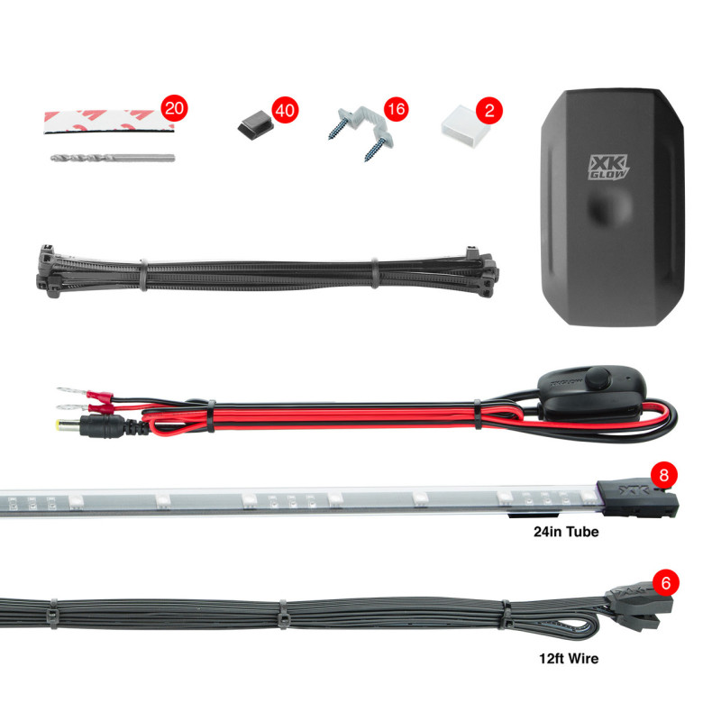 Picture of XKGLOW XKG LED Light Kit Light Accessories and Wiring - KS-Car-Standard-DM