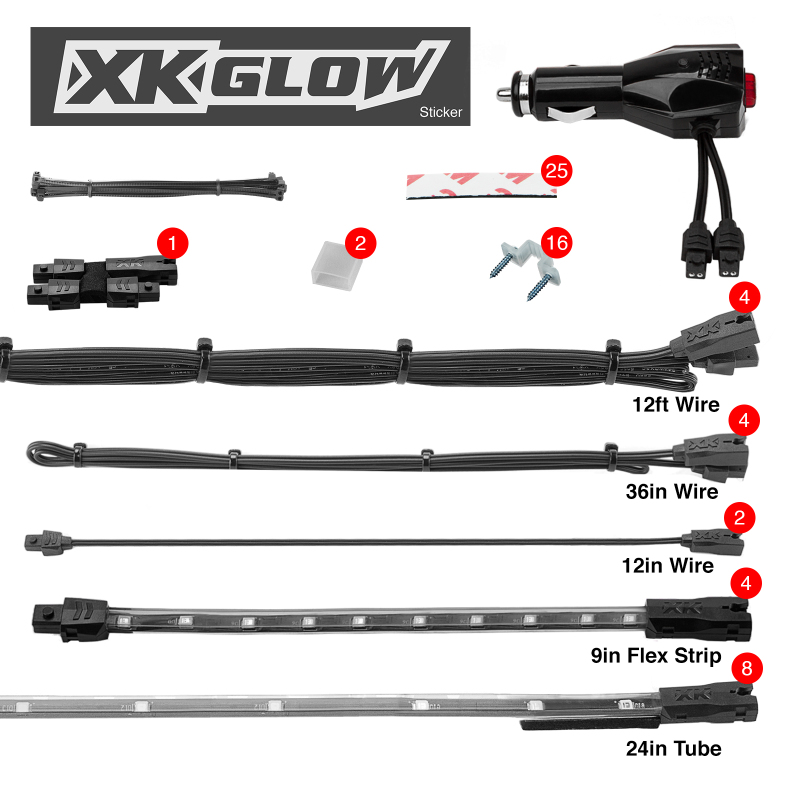 Picture of XKGLOW XKG LED Light Kit Light Accessories and Wiring - XK041005-A