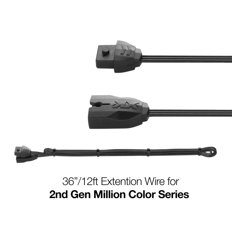 Picture of XKGLOW XKG Extension Wire Wiring Connectors - XK-3P-WIRE-12FT