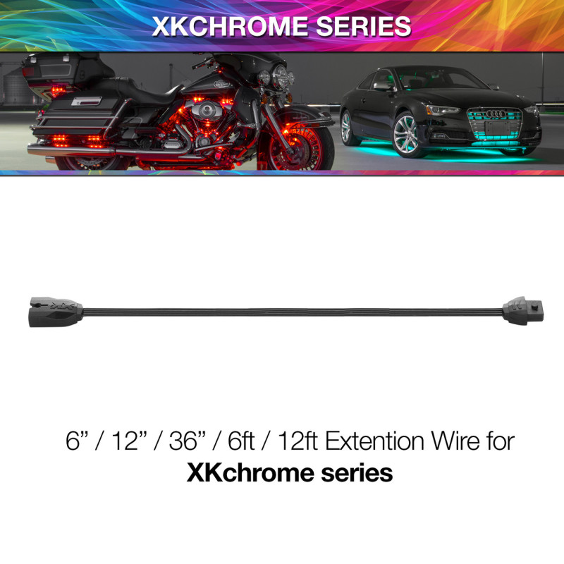 Picture of XKGLOW XKG Moto Extension Wires Light Accessories and Wiring - XK-4P-WIRE-36