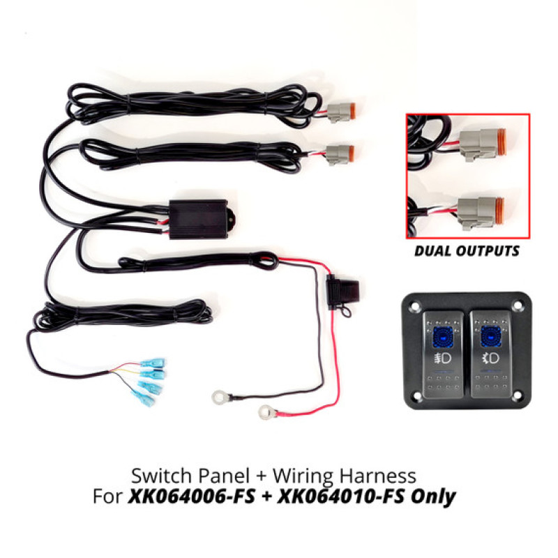 Picture of XKGLOW XKG Switch Panel - XK064-WIRE-2OP