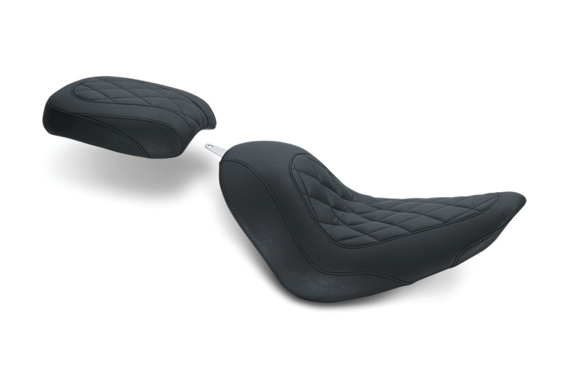 Picture of Mustang Motorcycle MMP Passenger Diamond Passenger Motorcycle Seats - 76785