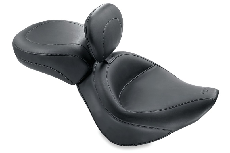 Picture of Mustang Motorcycle MMP Solo with Driver Backrest Original Solo Motorcycle Seats - 79121