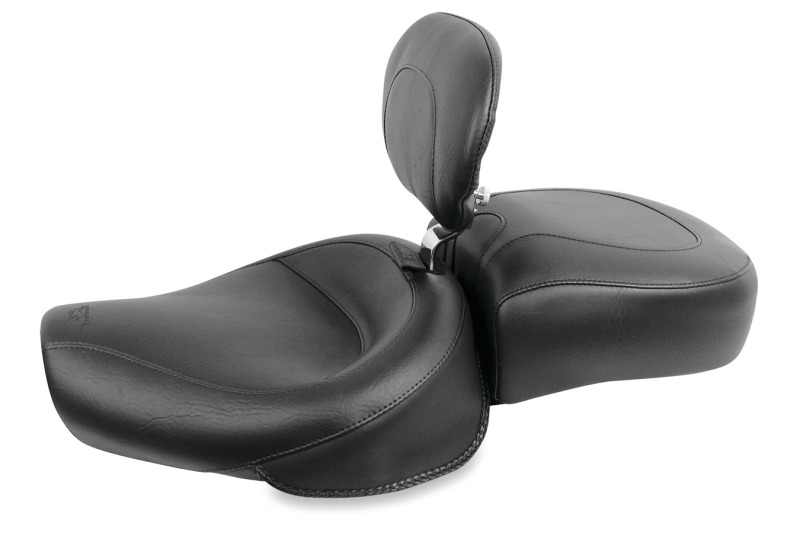 Picture of Mustang Motorcycle MMP Solo with Driver Backrest Original Solo Motorcycle Seats - 79126