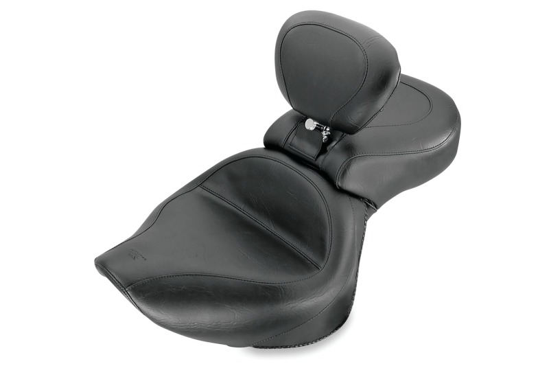 Picture of Mustang Motorcycle MMP 1 Piece with Driver Backrest Original One-Piece Motorcycle Seats - 79179