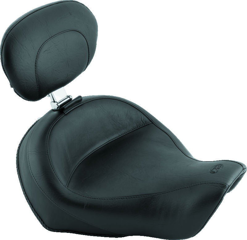 Picture of Mustang Motorcycle MMP Solo with Driver Backrest Original Solo Motorcycle Seats - 79358