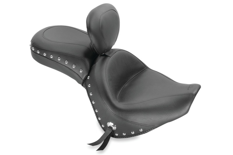 Picture of Mustang Motorcycle MMP 1 Piece with Driver Backrest Studs One-Piece Motorcycle Seats - 79416