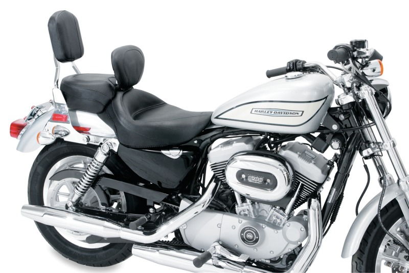Picture of Mustang Motorcycle MMP Solo with Driver Backrest Original Solo Motorcycle Seats - 79427