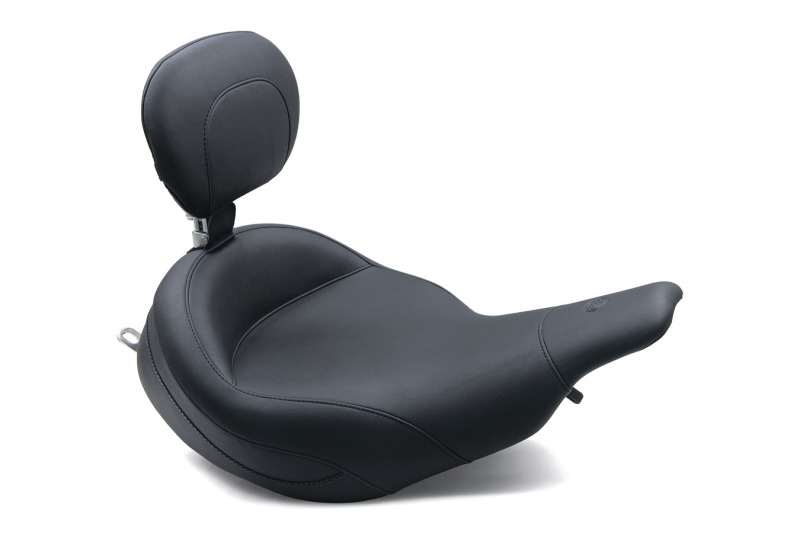 Picture of Mustang Motorcycle MMP Solo with Driver Backrest Original Solo Motorcycle Seats - 79449