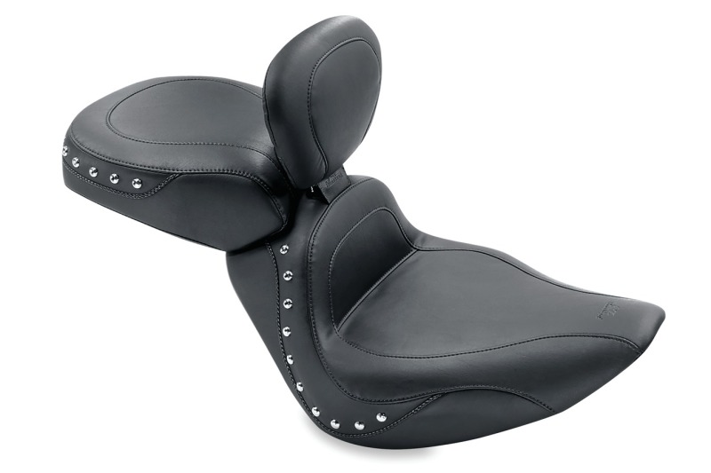 Picture of Mustang Motorcycle MMP Solo with Driver Backrest Studs Solo Motorcycle Seats - 79489