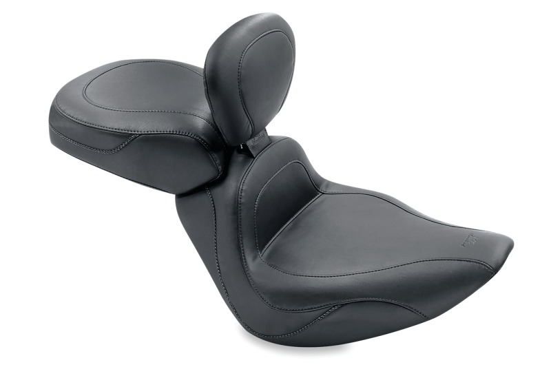 Picture of Mustang Motorcycle MMP Solo with Driver Backrest Original Solo Motorcycle Seats - 79491