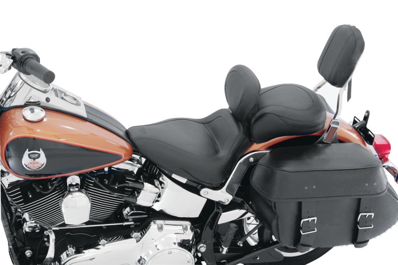 Picture of Mustang Motorcycle MMP Solo with Driver Backrest Original Solo Motorcycle Seats - 79534